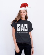 Dad the legend Classic T-Shirt lifestyle-holiday-crewneck-front-1