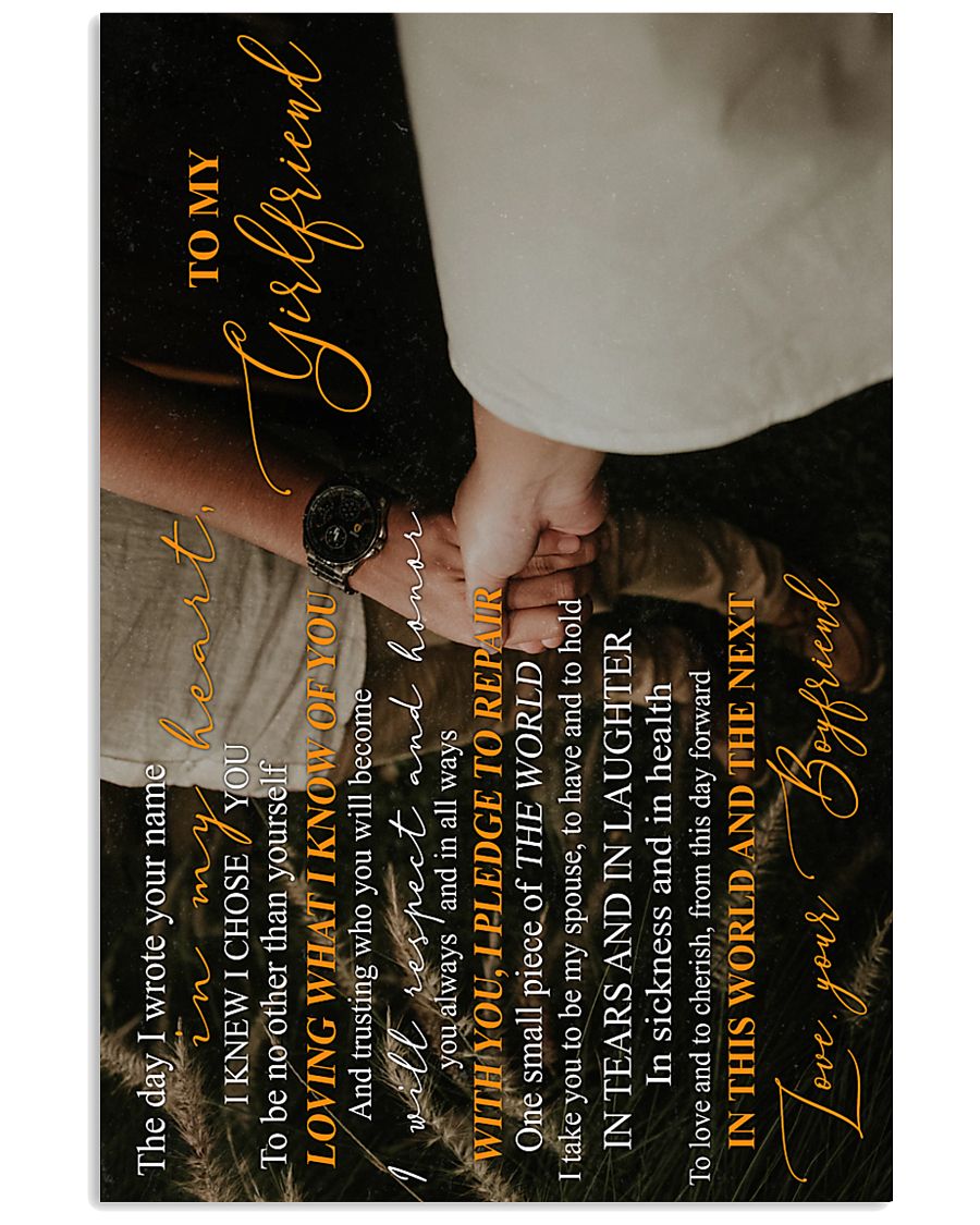 TO MY GIRLFRIEND 16x24 Poster