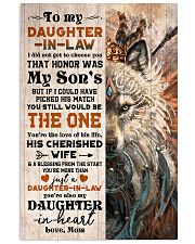 TO MY DAUGHTER-IN-LAW - FOX - HIPPIE - THE ONE 16x24 Poster front