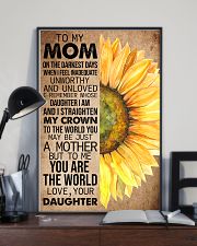 TO MY MOM - SUNFLOWER - YOU ARE THE WORLD 16x24 Poster lifestyle-poster-2