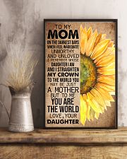 TO MY MOM - SUNFLOWER - YOU ARE THE WORLD 16x24 Poster lifestyle-poster-3
