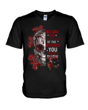 Grandma to Granddaughter - You Couldn't Burn V-Neck T-Shirt tile
