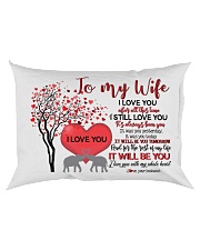 TO MY WIFE - LOVE TREE - I LOVE YOU Rectangular Pillowcase back