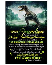 GRANDMA TO GRANDSON - T REX - NEVER GIVE UP 16x24 Poster front