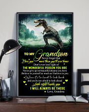 GRANDMA TO GRANDSON - T REX - NEVER GIVE UP 16x24 Poster lifestyle-poster-2