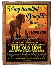 DAD TO DAUGHTER Fleece Blanket tile