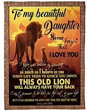 DAD TO DAUGHTER Large Fleece Blanket - 60" x 80" front