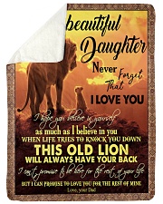 DAD TO DAUGHTER Large Sherpa Fleece Blanket - 60" x 80" thumbnail