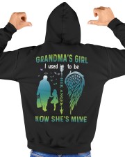 Grandma's girl- I used to be her angel now she's mine Hooded Sweatshirt custom-hoodie-sweatshirt-lifestyle-back-171