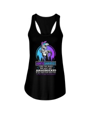 Some auntiesauruses cuss too much Ladies Flowy Tank thumbnail