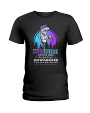 Some auntiesauruses cuss too much Ladies T-Shirt thumbnail