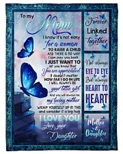 To My Mom - Fleece Blanket Fleece Blanket tile