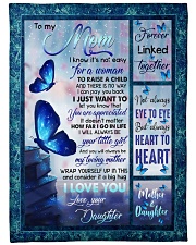To My Mom - Fleece Blanket Large Fleece Blanket - 60" x 80" front