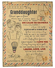 Grandma to Granddaughter - Laugh Love Live Small Fleece Blanket - 30" x 40" front