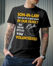 SON-IN-LAW - FISHING - VINTAGE - YOU VOLUNTEERED Classic T-Shirt lifestyle-mens-crewneck-front-6