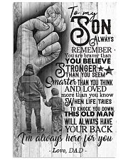 To My Son - Always Remember You Are Braver 16x24 Poster front