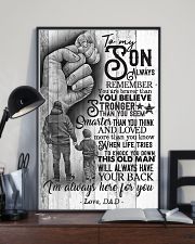 To My Son - Always Remember You Are Braver 16x24 Poster lifestyle-poster-2