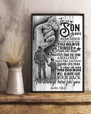 To My Son - Always Remember You Are Braver 16x24 Poster lifestyle-poster-3