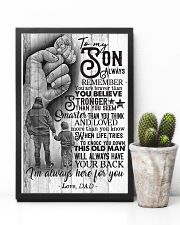 To My Son - Always Remember You Are Braver 16x24 Poster lifestyle-poster-8
