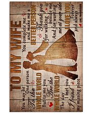 To My Wife - Thank You For Walking Beside Me 16x24 Poster front
