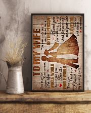 To My Wife - Thank You For Walking Beside Me 16x24 Poster lifestyle-poster-3