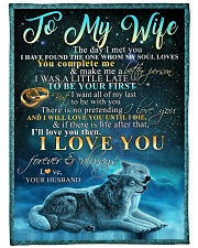 TO MY WIFE Large Fleece Blanket - 60" x 80" front