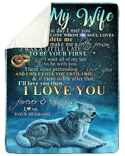 TO MY WIFE Large Sherpa Fleece Blanket - 60" x 80" thumbnail