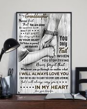 Grandpa to Granddaughter - Never Feel That You 16x24 Poster lifestyle-poster-2