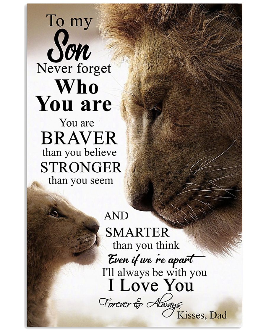 DAD TO SON 16x24 Poster
