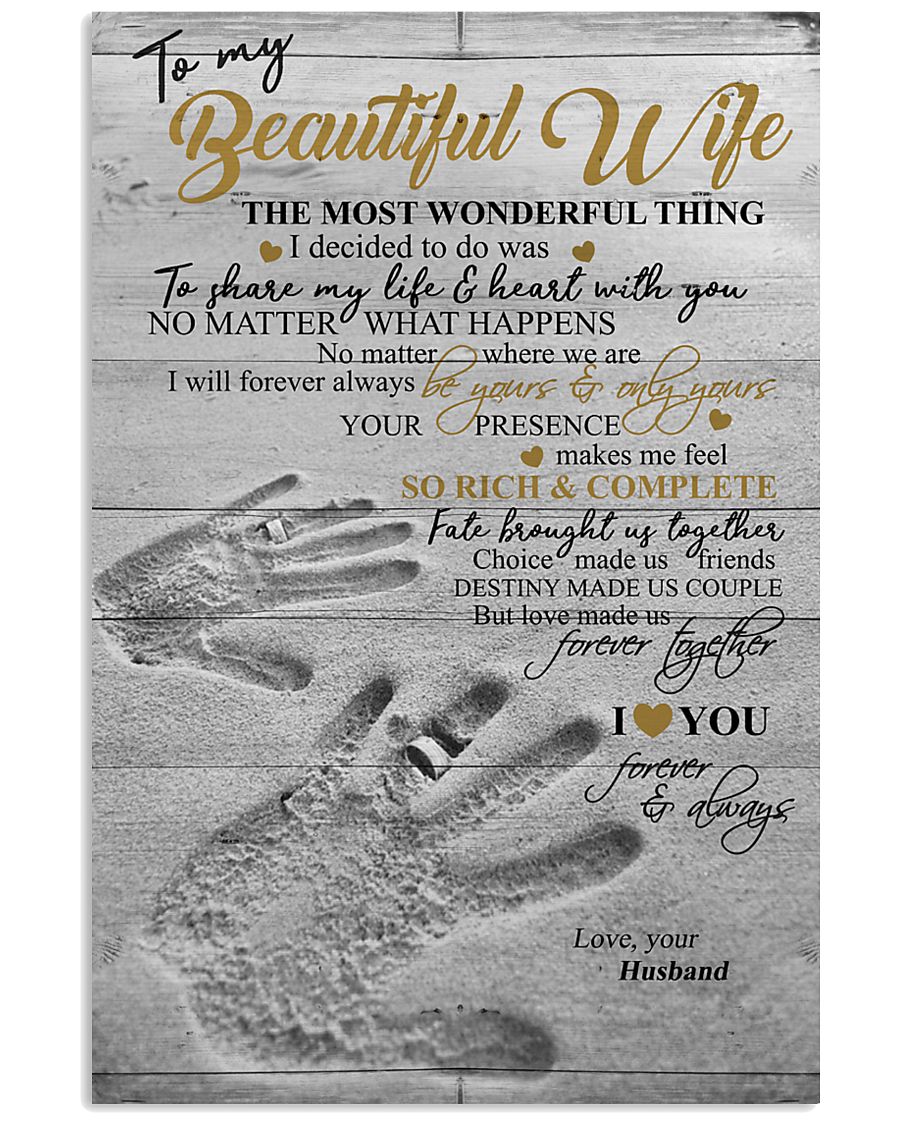 TO MY WIFE 16x24 Poster