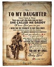 To Daughter - Once Upon A Time There Was A Girl Small Fleece Blanket - 30" x 40" front