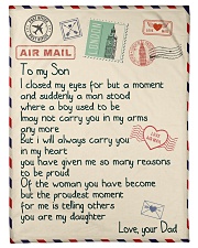Gift For Son - Fleece Blanket Small Fleece Blanket - 30" x 40" front