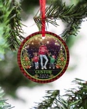 Auntie - Christmas - Personalized Circle ornament - single (porcelain) aos-circle-ornament-single-porcelain-lifestyles-07