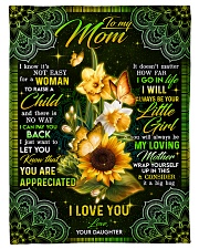 To My Mom - Fleece Blanket Small Fleece Blanket - 30" x 40" front