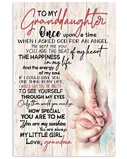 TO MY GRANDDAUGHTER - HANDS - GRANDMA 16x24 Poster front
