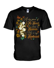 ANGEL HUSBAND - A BIG PIECE OF MY HEART V-Neck T-Shirt thumbnail