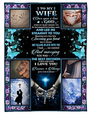 To Wife - Once Upon A Time God Knew Small Fleece Blanket - 30" x 40" front