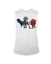 Dinosaur - Us Flag - Sticker Sleeveless Tee tile