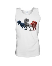 Dinosaur - Us Flag - Sticker Unisex Tank tile