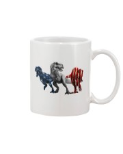 Dinosaur - Us Flag - Sticker Mug tile