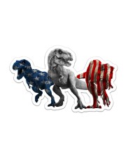 Dinosaur - Us Flag - Sticker Sticker - Single (Horizontal) front