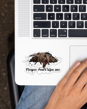 T-rex - Please Don't Kiss Me - Sticker Sticker - Single (Horizontal) aos-sticker-single-horizontal-lifestyle-front-11