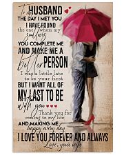 TO MY HUSBAND 16x24 Poster front