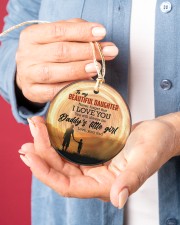 Christmas - You Will be Always Be Daddy's Circle ornament - single (porcelain) aos-circle-ornament-single-porcelain-lifestyles-01