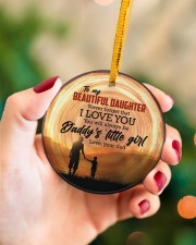 Christmas - You Will be Always Be Daddy's Circle ornament - single (porcelain) aos-circle-ornament-single-porcelain-lifestyles-09