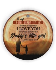 Christmas - You Will be Always Be Daddy's Circle Ornament (Wood tile