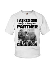 Grandpa to Grandson - I Asked God For A Fishing Youth T-Shirt tile