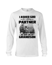 Grandpa to Grandson - I Asked God For A Fishing Long Sleeve Tee tile