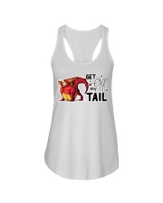 Dragon - Tail - Get Off My Tail - Sticker Ladies Flowy Tank tile