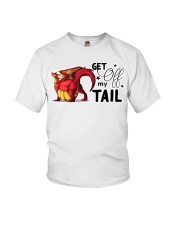 Dragon - Tail - Get Off My Tail - Sticker Youth T-Shirt tile